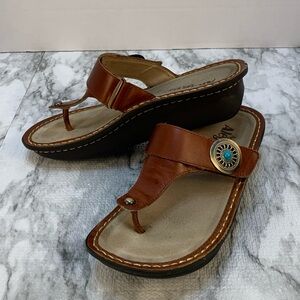 Algeria  sandals reddish brown leather